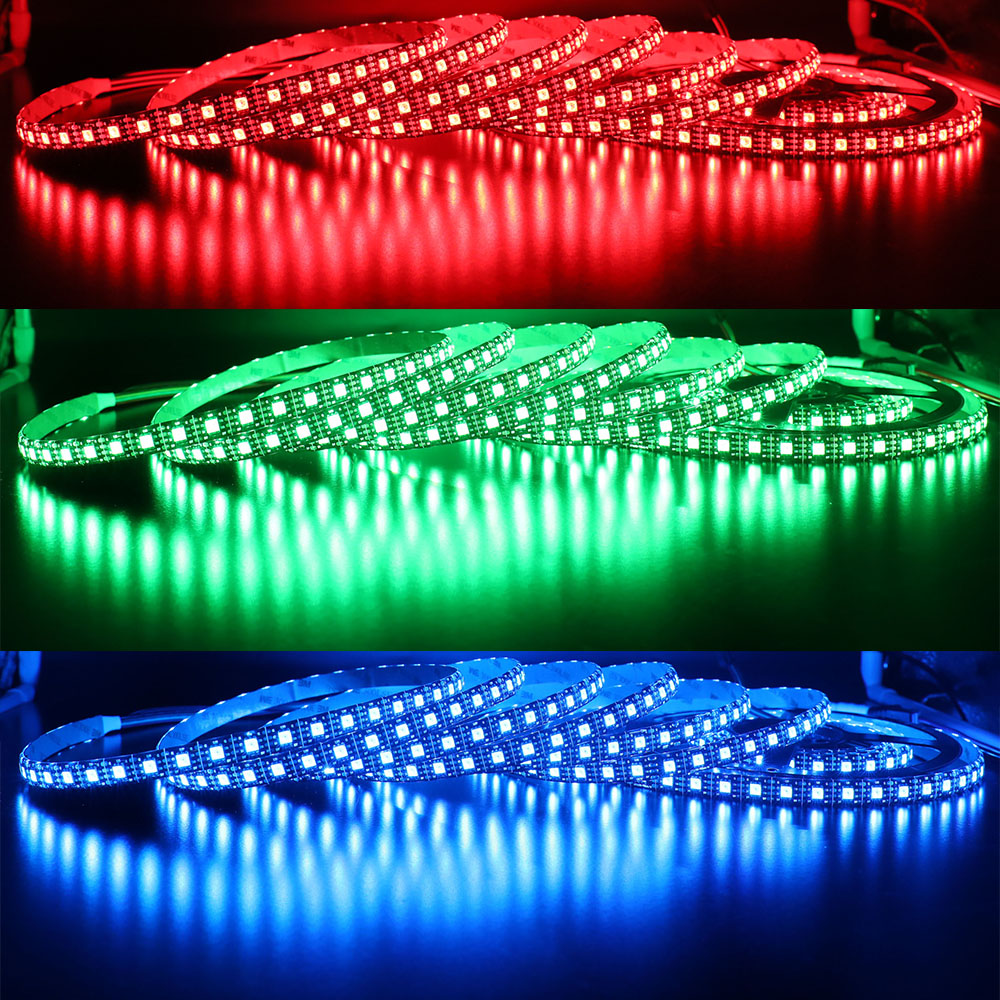 SK9822(Similar to APA102) Digital Intelligent Dream Color RGB 72LEDS/M DC5V Addressable LED Strip Lights